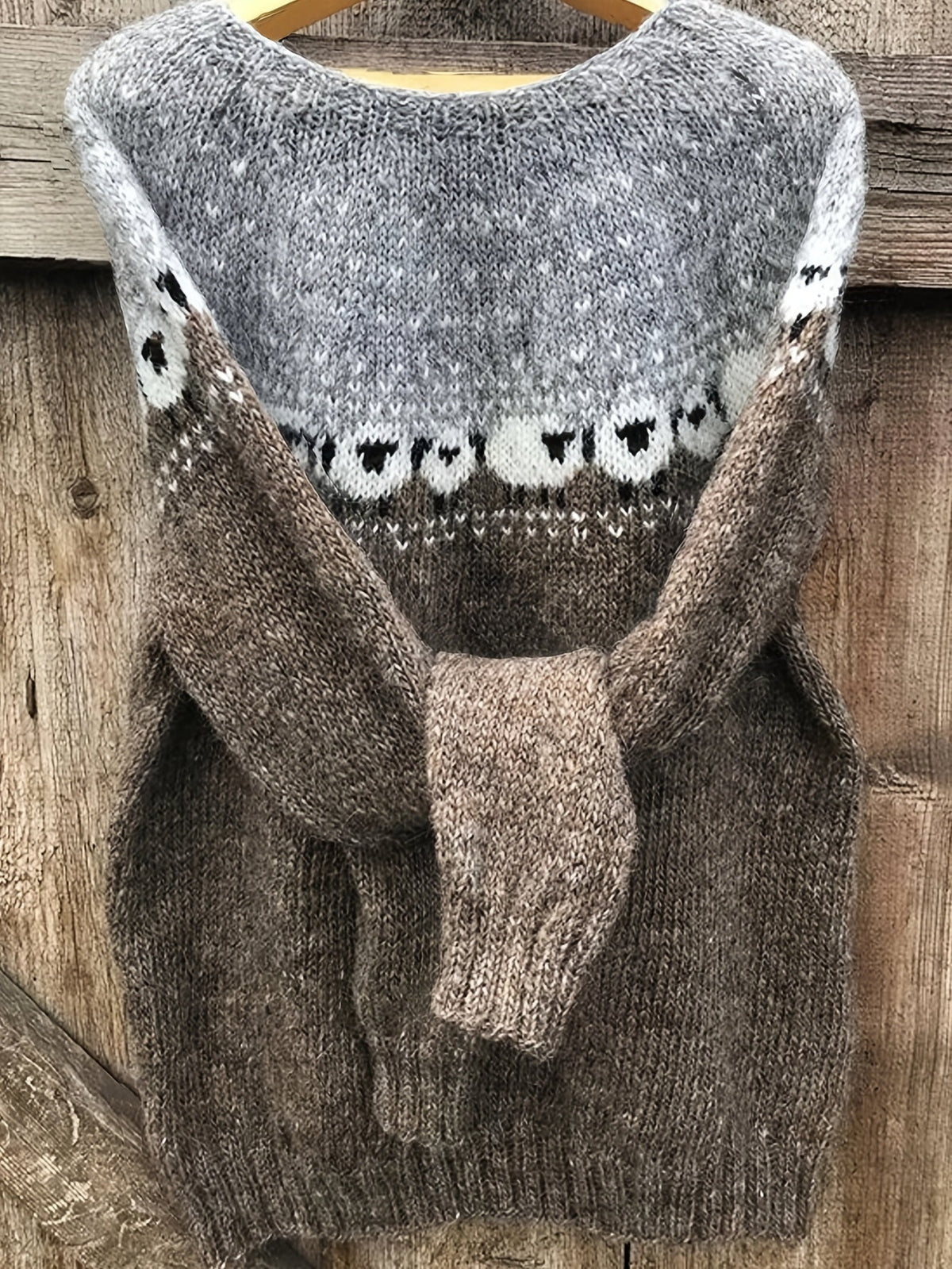 Nordic™ | Elegant Winter Sweater with Sheep Jacquard Pattern