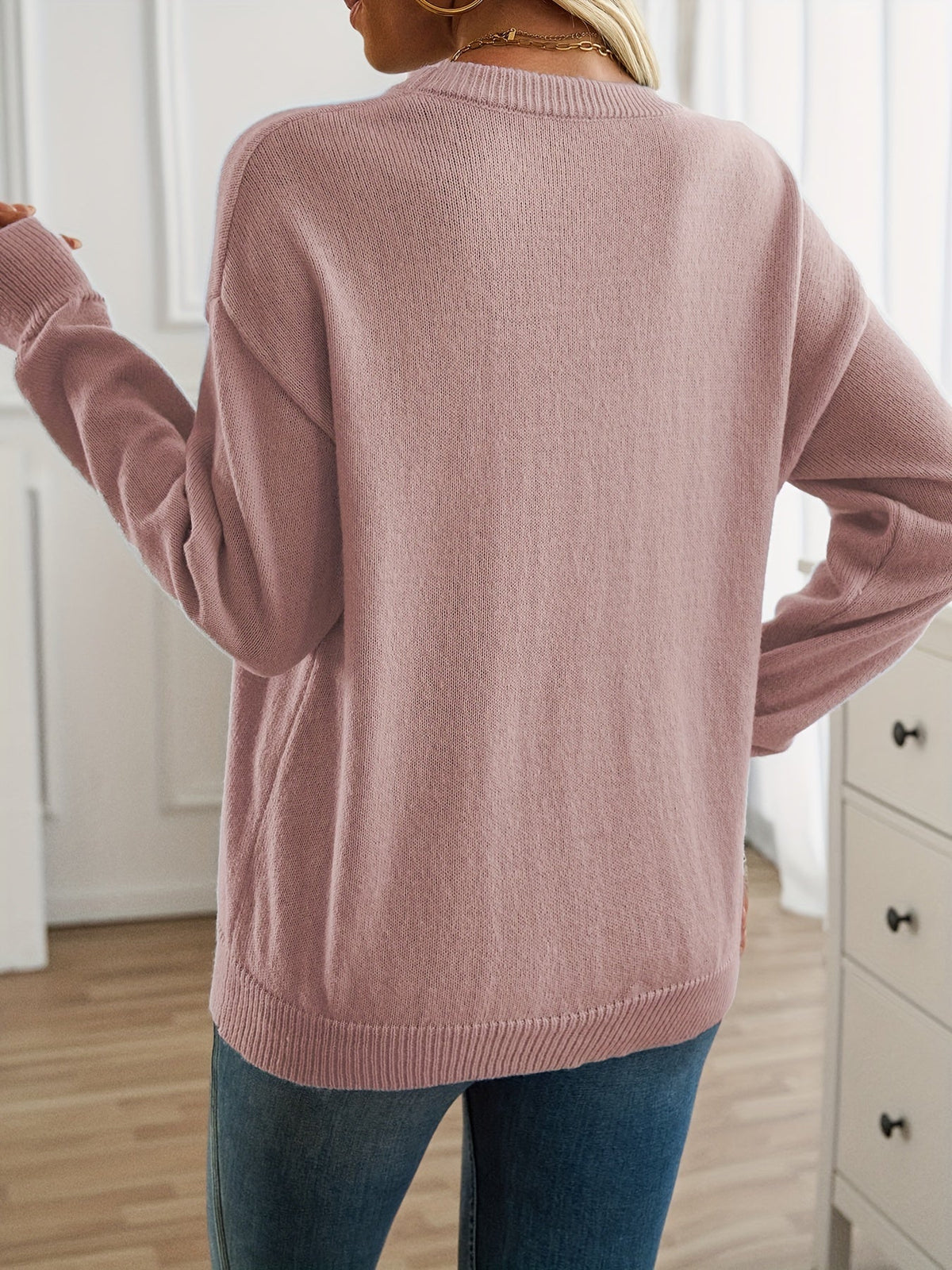 Elisabeth - Long Sleeve Crew Neck Sweater