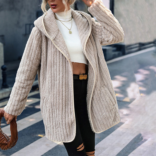 Loose Hooded Warm Coat