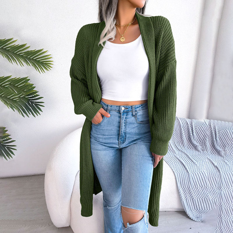 Casual Solid Colour Cardigan