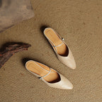 Thea Genuine Leather Mules