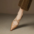 Helene Genuine Leather Mules