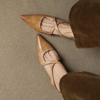 Helene Genuine Leather Mules