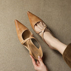 Helene Genuine Leather Mules