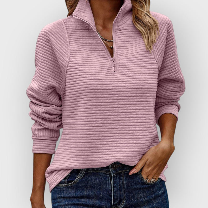 Romena - Sweater With Collar And Zip
