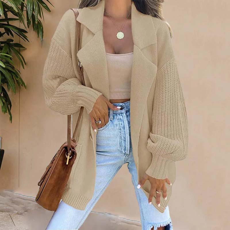 Casual Solid Colour Cardigan