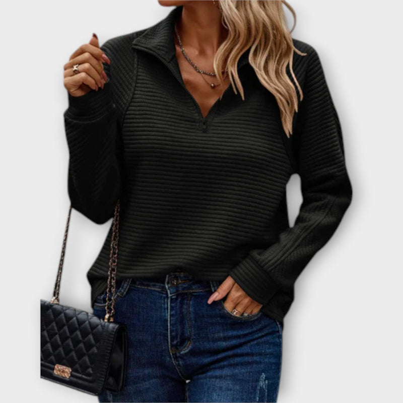 Romena - Sweater With Collar And Zip