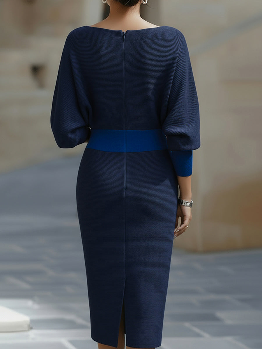 Brielle | Draped Elegant Midi Dress