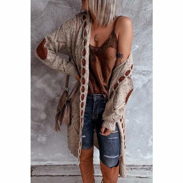 Casual Hooded Long Cardigan